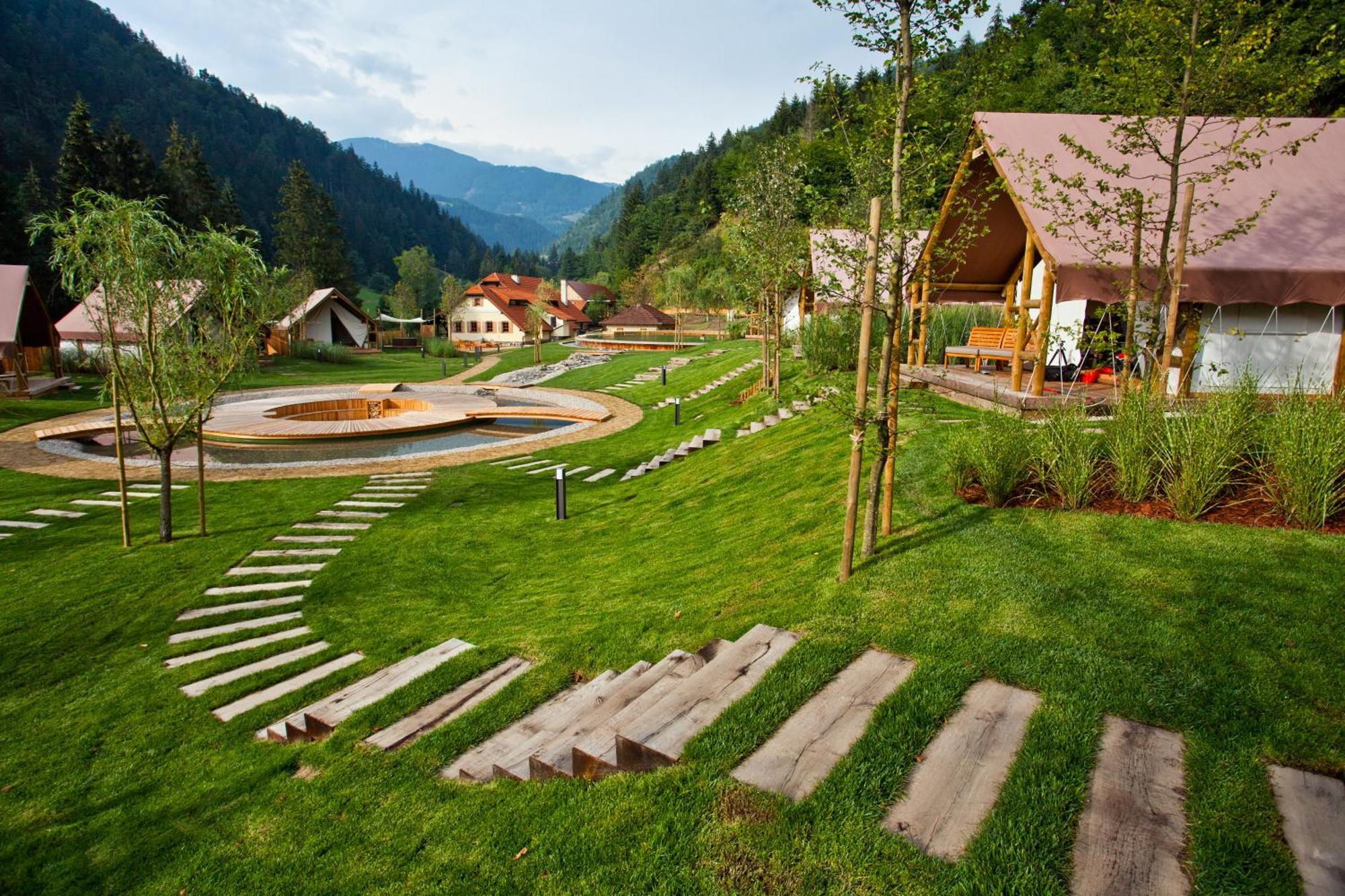 Charming Slovenia - Herbal Glamping Resort Ljubno Exterior photo